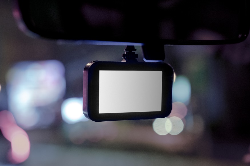 Rear view camera screen in a car